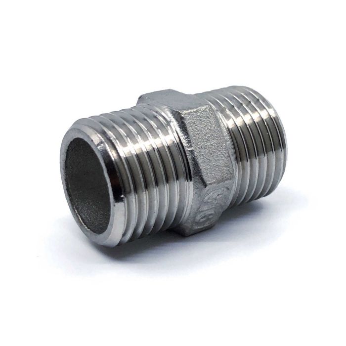 6-kt. Doppelnippel ISO 228 