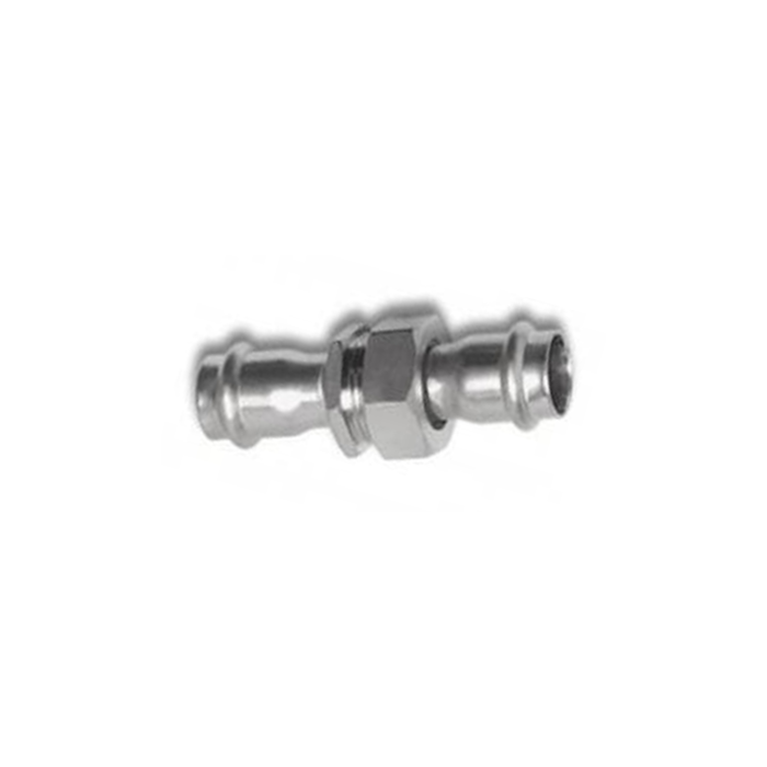 Pressfittings V-Kontur Durchgangsverschraubung Pressmuffe