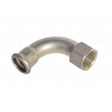 Pressfittings Übgergangsbogen 90° IG