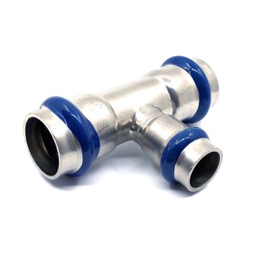 Pressfitting V-Kontur T-Stück reduziert