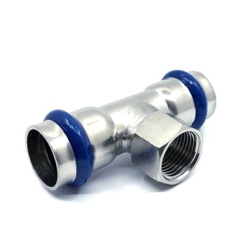 Pressfittings V-Kontur T-Stück IG